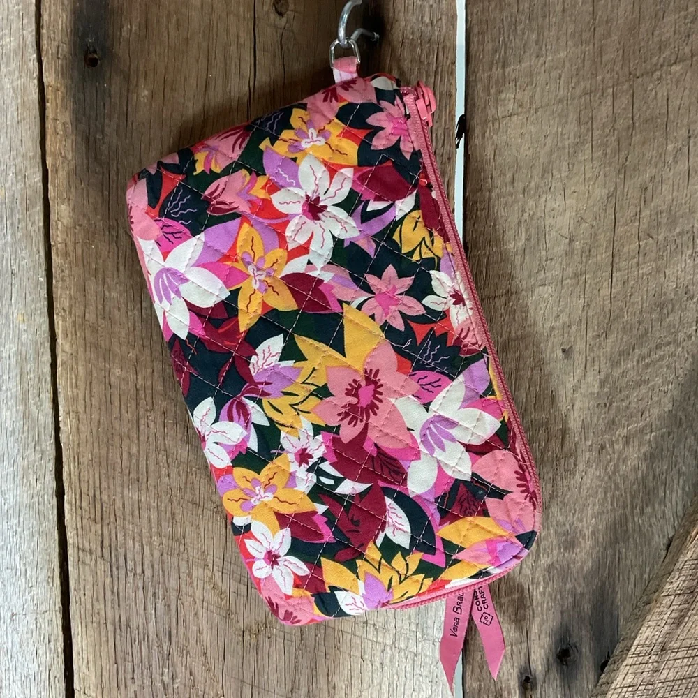 Vera Bradley Recycled Cotton Floral Wristlet Without Strap - Picture 2 of 4